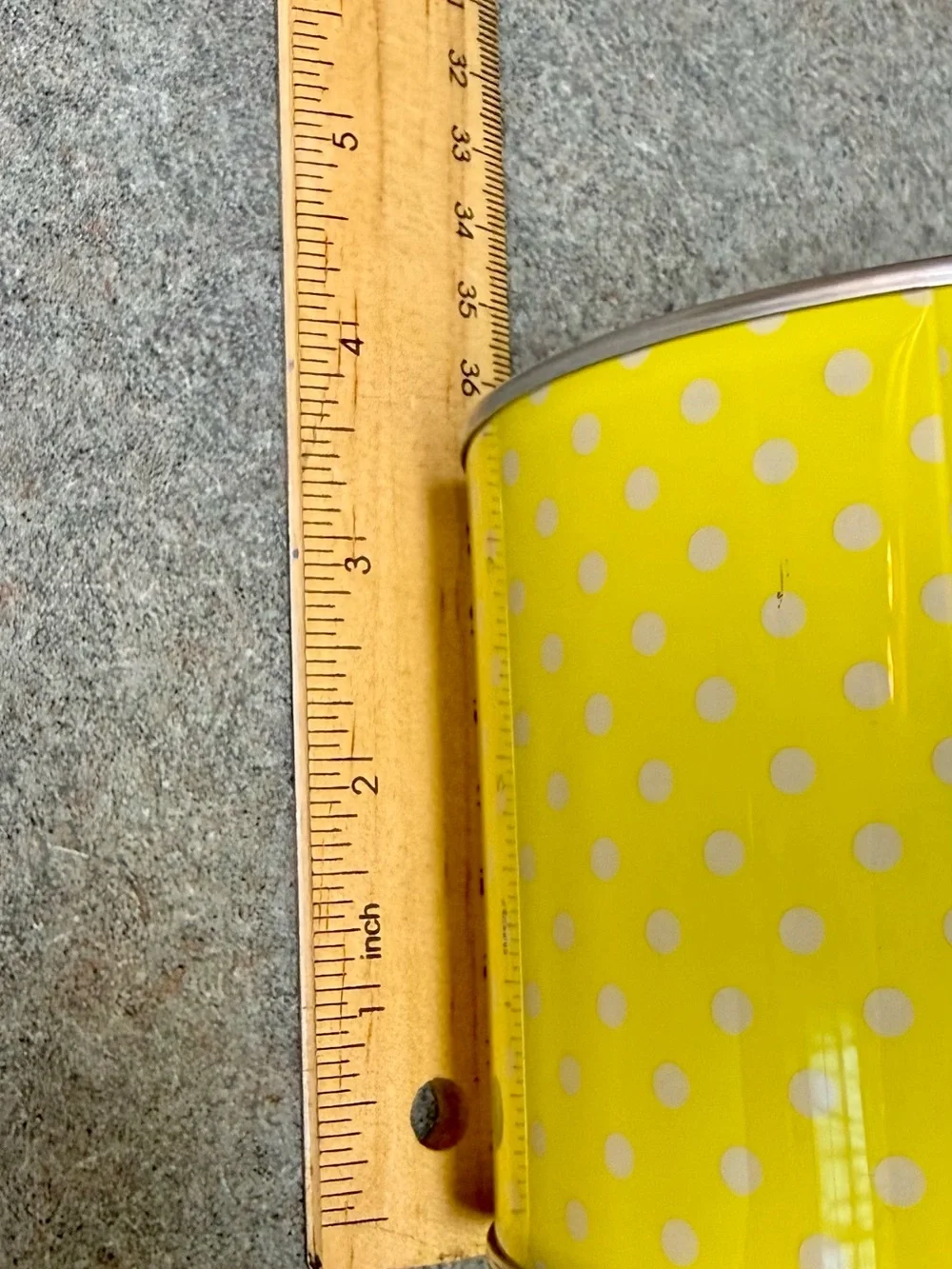 Red Shed Yellow Polka Dot Gift Pail - Set of 3